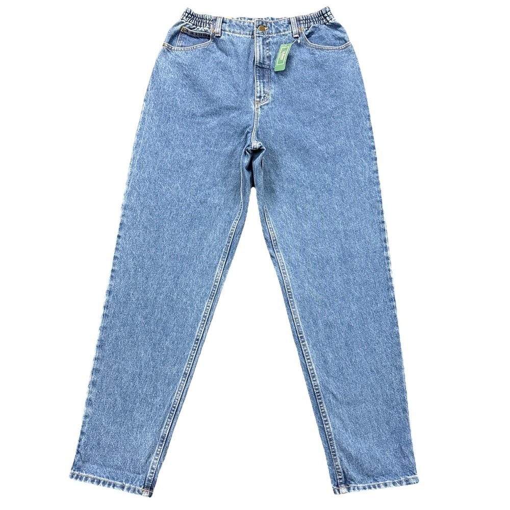 L.L. Bean Jeans‎ Womens 16 MT Original Fit Relaxed Elastic Waist Tapered NEW